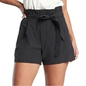 Athleta Black Skyline Short II High-Waisted Paper Bag Shorts